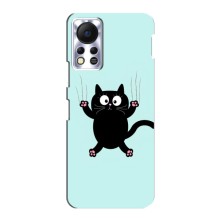 Чохол з принтом для Infinix Hot 11s (AlphaPrint) Модні коти (Падаючий кіт)