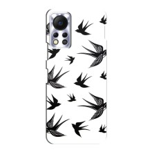 Чохол з пташками на Infinix Hot 11s (VPrint) (Ластівки)