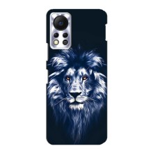 Чохол з картинкою ЛЕВ для Infinix Hot 11s (VPrint) (Синій Лев)