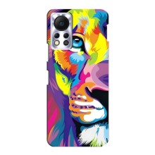 Чохол з картинкою ЛЕВ для Infinix Hot 11s (VPrint) (Яскравий Лев)