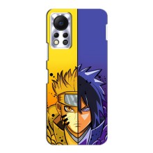 Купить Чехлы на телефон с принтом Anime для Инфиникс Хот 11с – Naruto Vs Sasuke