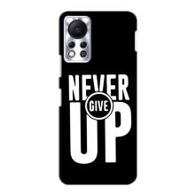 Силиконовый Чехол на Infinix Hot 11s с картинкой Nike – Never Give UP