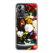 Брендновые Чехлы для Infinix Hot 12 Play - (PREMIUMPrint) – Nike цветы