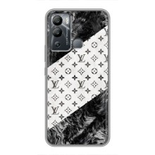 Чохол Стиль Louis Vuitton на Infinix Hot 12 Play – LV на білому