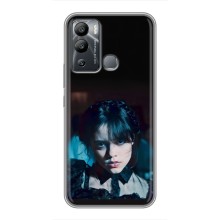 Чехлы Венсдей на Infinix Hot 12 Play Уэнсдей (AlphaPrint) (взгляд Уэнздей)