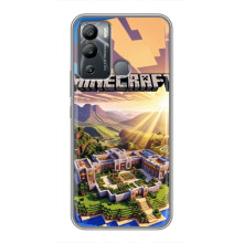 Чехол с картинками Майнкрафт для Инфиникс Хот 12 Плей – Minecraft