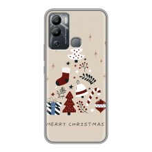 Рождественские Чехлы для Infinix Hot 12 Play (VPrint) (Merry Christmas)