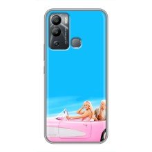 Силиконовый Чехол Барби Фильм на Infinix Hot 12 Play (Барби и Кен)