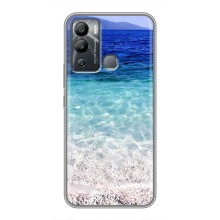 Силиконовый чехол с КАРТИНКАМИ лето для Infinix Hot 12 Play (AlphaPrint) (Море)