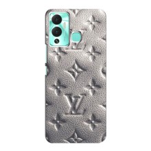 Текстурный Чехол Louis Vuitton для Инфиникс ХОТ 12 Плей (Бежевый ЛВ)