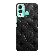 Текстурный Чехол Louis Vuitton для Инфиникс ХОТ 12 Плей (Черный ЛВ)