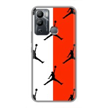 Чехлы для Infinix Hot 12i - с картинкой JORDAN (AlphaPrint) (Лого Джордан)