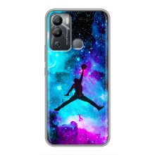 Чехлы для Infinix Hot 12i - с картинкой JORDAN (AlphaPrint) (Яркий Джордан)