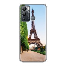 Чехол Эйфелева Башня для Infinix Hot 12i - (AlphaPrint) (Дорога в Париж)