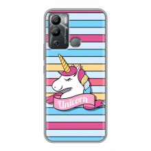 Чехол для Инфиникс ХОТ 12 ай - (Единорожки - Новинки) (AlphaPrint) (Unicorn)
