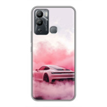 Чохол з авто Порше для Infinix Hot 12i – Рожевий Порше