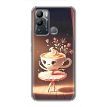 Чехол с мемом Тралалело тралала на Infinix Hot 12i (Балерина капучина)