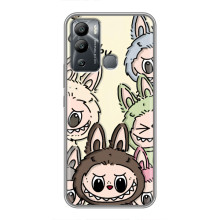 Чехол с Лабубу на Infinix Hot 12i – Коллаж Лабубу