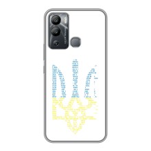 Чехол с украинским гербом на Infinix Hot 12i (Герб с гимном Украины)