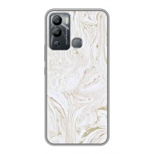 Мраморный чехол на Infinix Hot 12i (VPrint) (Белый мрамор)