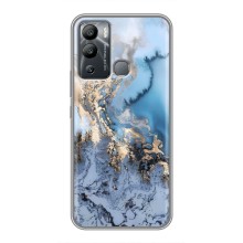 Мраморный чехол на Infinix Hot 12i (VPrint) (Нежный мрамор)
