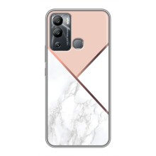 Мраморный чехол на Infinix Hot 12i (VPrint) (Тройной мрамор)