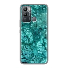 Мраморный чехол на Infinix Hot 12i (VPrint) (Зеленый мрамор)