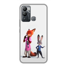 Силіконовий чохол з принтом Зоотрополіс для Infinix Hot 12i – Джуді і Нік