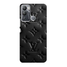 Текстурный Чехол Louis Vuitton для Инфиникс ХОТ 12 ай (Черный ЛВ)