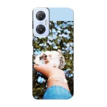 Чехлы с изображением разных животных для Infinix Hot 20 (5G) (Ежик на руках)