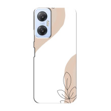 Силконовий чохол з принтом в квітах на Infinix Hot 20 (5G) – Нюдовий дизайн