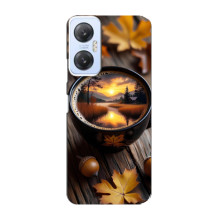 Чохол з унікальним дизайном 'Осінь з кавою' для Infinix Hot 20 (5G) – Темна кава