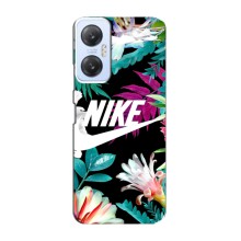 Силиконовый Чехол на Infinix Hot 20 (5G) с картинкой Nike – Цветочный Nike