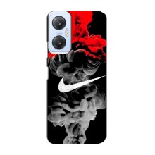 Силиконовый Чехол на Infinix Hot 20 (5G) с картинкой Nike (Nike дым)