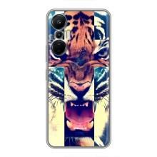 Чехлы с изображением разных животных для Infinix Hot 20 (4G) (Яркий Тигр)