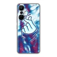 Чехол с принтом для Infinix Hot 20 (4G) (AlphaPrint - Знак сердечка)