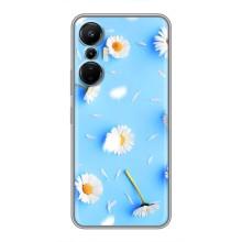 Чохол з Квітами для Infinix Hot 20 (4G) (ромашки на блакитному)