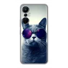 Чехол с милыми котиками на Инфиникс Хот 20 (Стильный кот)