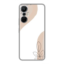 Силконовий чохол з принтом в квітах на Infinix Hot 20 (4G) (Нюдовий дизайн)