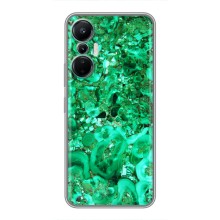 Мраморный чехол на Infinix Hot 20 (4G) (VPrint) (Салатный Мрамор)