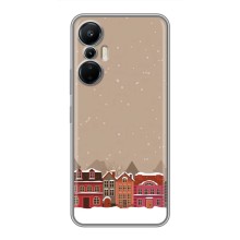 Новогодние, Праздничные Чехлы для Infinix Hot 20 (4G) - 2024 год (Зимний город)