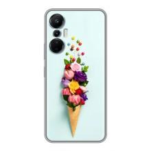 Чохли з тематикою "КВІТИ" на Infinix Hot 20 (4G) (Квітка-морозиво)
