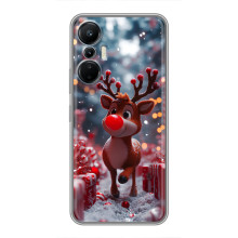 Яскравий чохол для Infinix Hot 20 (4G) з Зимові Оленята – Олень серед подарунків