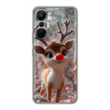Яскравий чохол для Infinix Hot 20 (4G) з Зимові Оленята