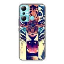 Чехлы с изображением разных животных для Infinix Hot 20i (X665E) (Яркий Тигр)