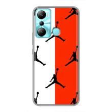 Чехлы для Infinix Hot 20i (X665E) - с картинкой JORDAN (AlphaPrint) (Лого Джордан)