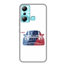 Чехол BMW для Инфиникс Хот 20и – BMW на белом