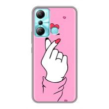 Чехол с принтом для Infinix Hot 20i (X665E) (AlphaPrint - Знак сердечка) – Знак Love