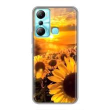 Чехол с Цветами для Infinix Hot 20i (X665E) (поле подсолнухов)