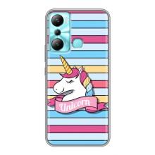 Чехол для Инфиникс Хот 20и - (Единорожки - Новинки) (AlphaPrint) (Unicorn)